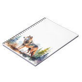 Wolf in het aquarel notitieboek (Linkerzijde)