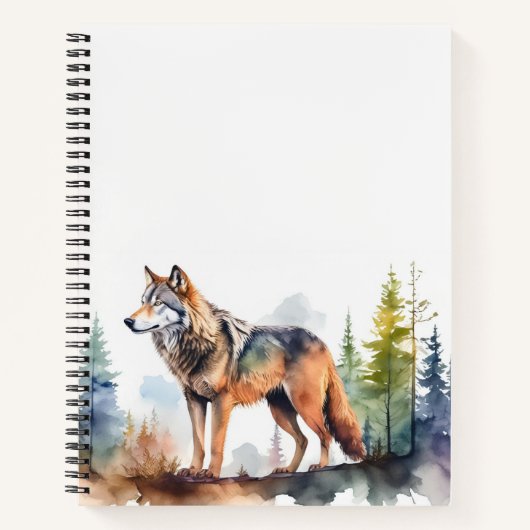 Wolf in het aquarel notitieboek (Voorkant)