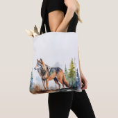 Wolf in het aquarel tote bag (Dichtbij)