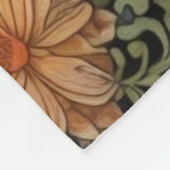 Wolf in het bos art nouveau fleece deken (Hoek)