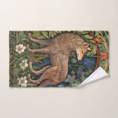 Wolf in het bos art nouveau handdoek (Handdoek)