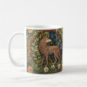 Wolf in het bos art nouveau koffiemok (Links)