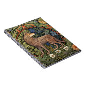 Wolf in het bos art nouveau notitieboek (Rechterzijde)