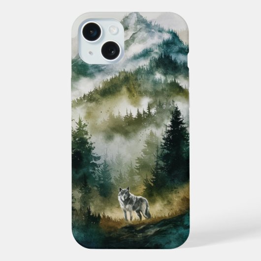 Wolf In Het Bos iPhone Hoesje (Achterkant)