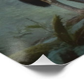 Wolf in het bos perfect poster (Hoek)