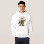 Wolf in het maanverlichte bos hoodie (Voorkant volledig)
