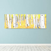 Wolf in het najaar Bossen Canvas Afdruk (Insitu (Houten vloer))