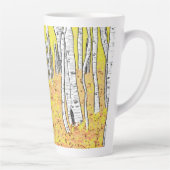 Wolf in het najaar Bossen Latte Mok (Rechts)