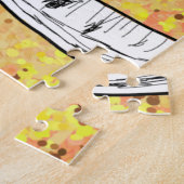 Wolf in het najaar Bossen Legpuzzel (Zijkant)