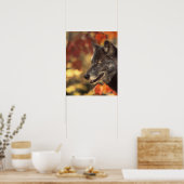 Wolf in het najaar poster (Keuken)