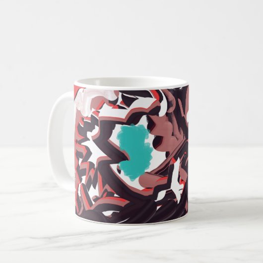 Wolf in het voorjaar koffiemok (Voorkant links)