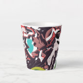 Wolf in het voorjaar latte mok (Voorkant)