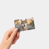 Wolf in het wild badge (Handheld)