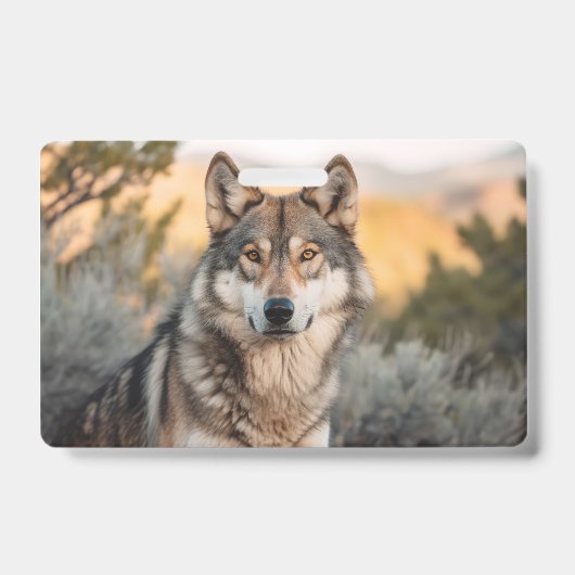 Wolf in het wild badge (Voorzijde)