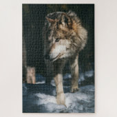 Wolf in het wild dier legpuzzel (Verticaal)