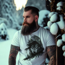 Wolf in Hoodie dubbele belichting