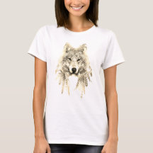 Wolf in inheemse Apparel verliep het T-shirt van J