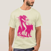 wolf in magenta t-shirt (Voorkant)