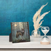 Wolf in Magisch Bos Fotoplaat (Insitu)