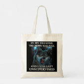 Wolf in mijn verdediging was de maan vol en ik was tote bag (Achterkant)