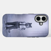 Wolf in minimale formele kleding – Stille bosport Case-Mate iPhone Case (Achterkant (horizontaal))