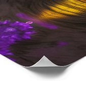 Wolf in Paarse reflectie Poster (Hoek)