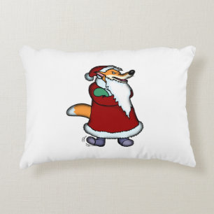 Wolf in Santa Claus Clothing Decoratief Kussen
