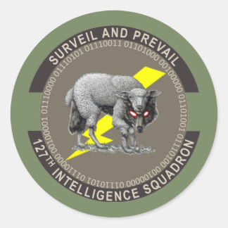 Wolf in Sheep' kleding Ronde Sticker