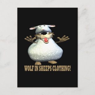 Wolf in Sheeps kleding Briefkaart