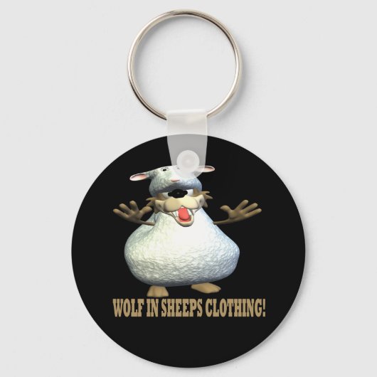 Wolf in Sheeps kleding Sleutelhanger (Voorkant)