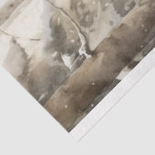 Wolf in Sneeuw 3 Decoupage Papier (Detail)