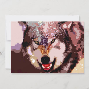 Wolf in Sneeuw Uitnodiging