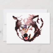 Wolf in Sneeuw Uitnodiging (Voorkant)