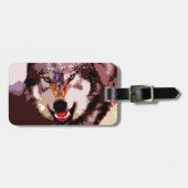 Wolf in Snow Bagagelabel (Voorkant horizontaal)