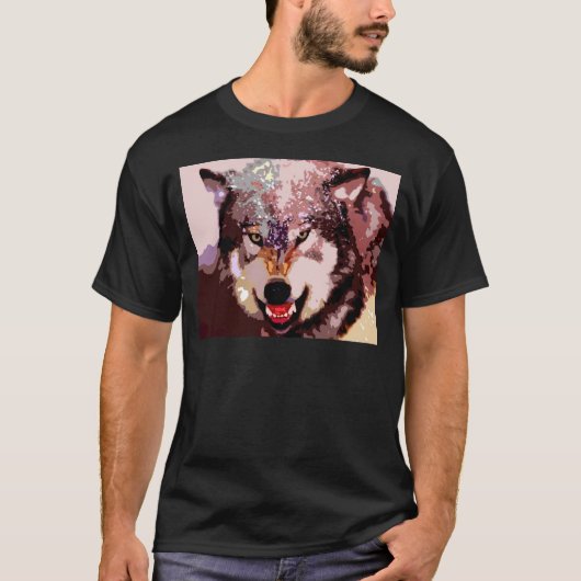 Wolf in Snow T-shirt (Voorkant)