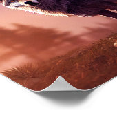 Wolf in Wilderness - lossnijdend weefselpapier Poster (Hoek)