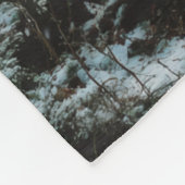 Wolf in Winter Fleece Deken (Hoek)