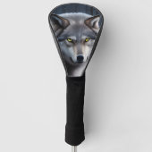 Wolf in Winter Forest Golfheadcover (Voorkant)