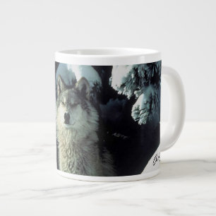 Wolf in Winter Grote Koffiekop