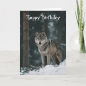 Wolf in Winter Kaart (Voorkant)