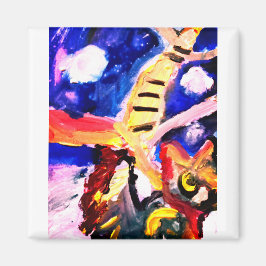 Wolf in winter  magneet