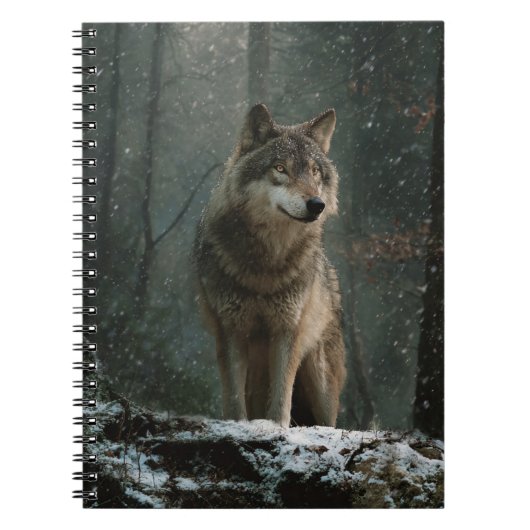 Wolf in Winter Notitieboek (Voorkant)