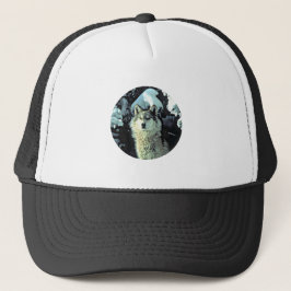 Wolf In Winter Padwatchen Trucker Pet