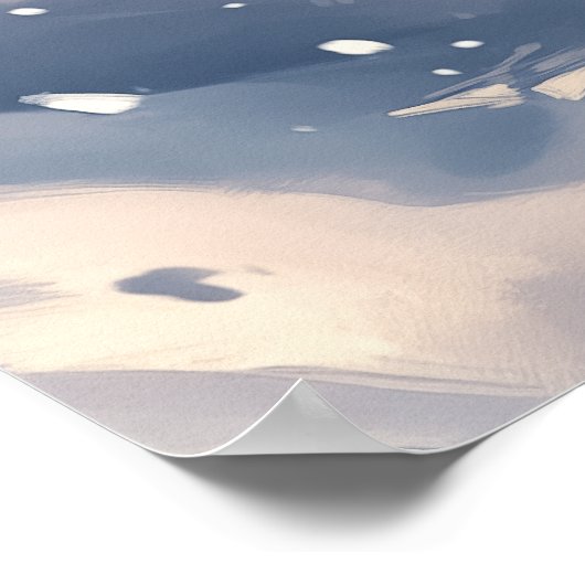 Wolf in winter poster (Hoek)