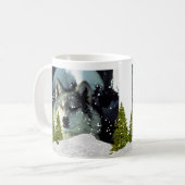 Wolf in Winter Snow Wildlife Lover Coffee Koffiemok (Voorkant links)