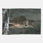 Wolf in Winter Theedoek (Horizontaal)