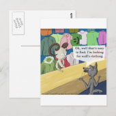 Wolf In Wolvenkleren Grappig Briefkaart (Voorkant / Achterkant)