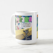 Wolf In Wolvenkleren Grappig Koffiemok (Voorkant links)