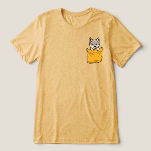Wolf In Zak Tri-Blend Shirt (Design voorkant)