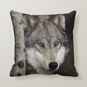 Wolf Ink Art Pillow Kussen